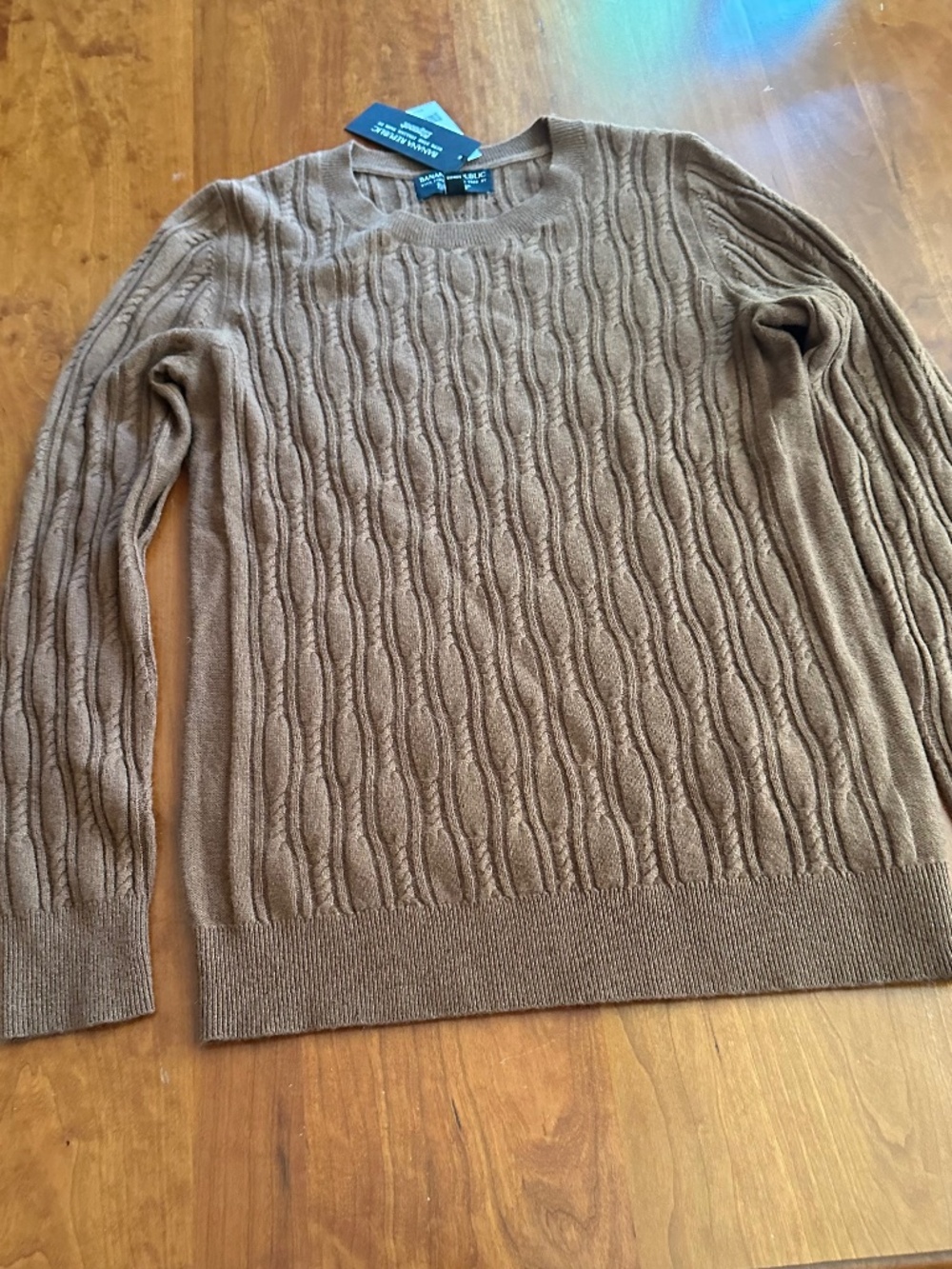 Banana Republic Wms Long Sleeve Brown Sweater NWT